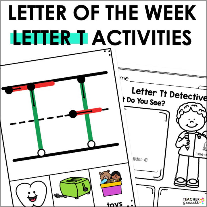 Letter T Activities | Letter of the Week Worksheets - Teacher Jeanell
