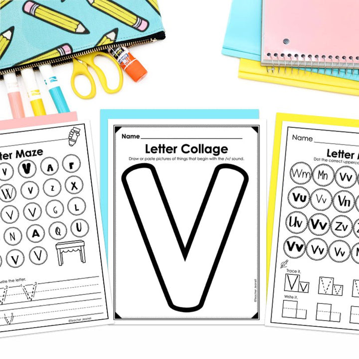 Letter V Activities | Letter of the Week Worksheets - Teacher Jeanell