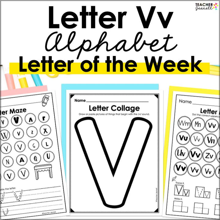 Letter V Activities | Letter of the Week Worksheets - Teacher Jeanell
