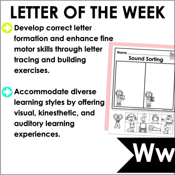 Letter W Activities | Letter of the Week Worksheets - Teacher Jeanell