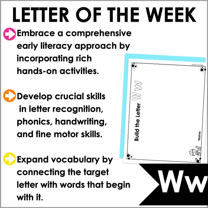 Letter W Activities | Letter of the Week Worksheets - Teacher Jeanell