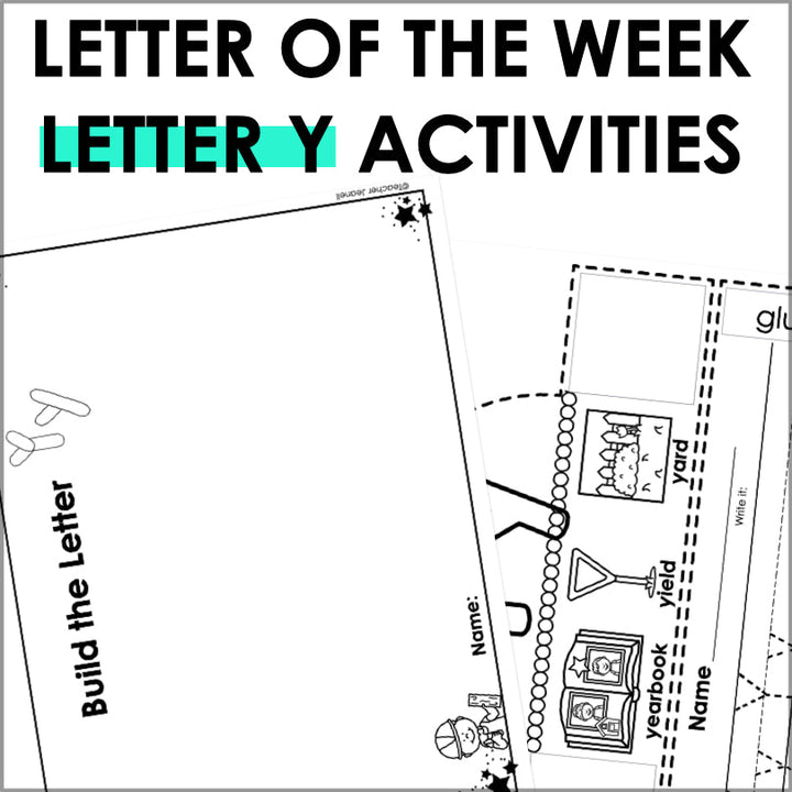 Letter Y Activities | Letter of the Week Worksheets - Teacher Jeanell