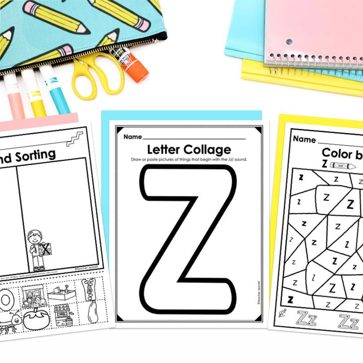 Letter Z Activities | Letter of the Week Worksheets - Teacher Jeanell