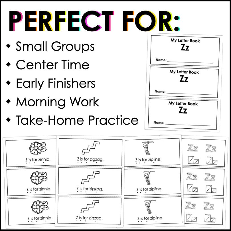 Letter Z Activities | Letter of the Week Worksheets - Teacher Jeanell