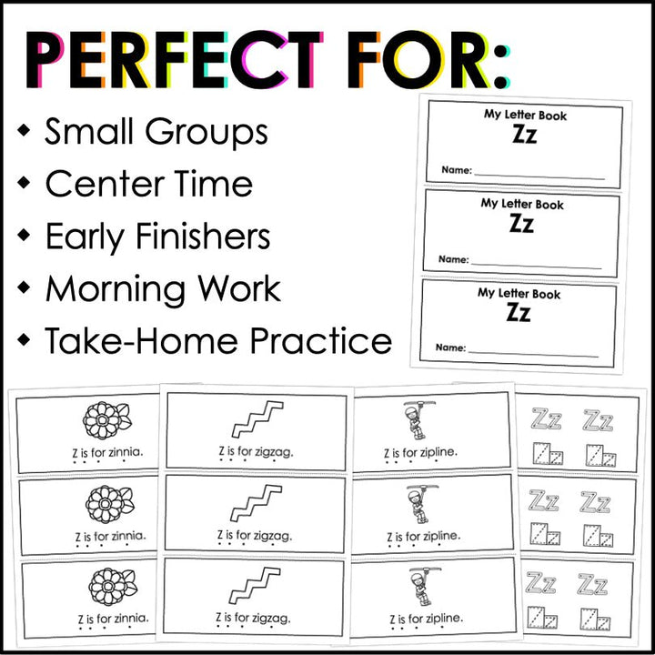Letter Z Activities | Letter of the Week Worksheets - Teacher Jeanell