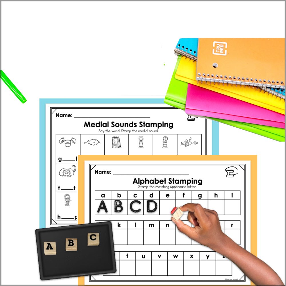 Literacy Stamping Center Bundle - Teacher Jeanell