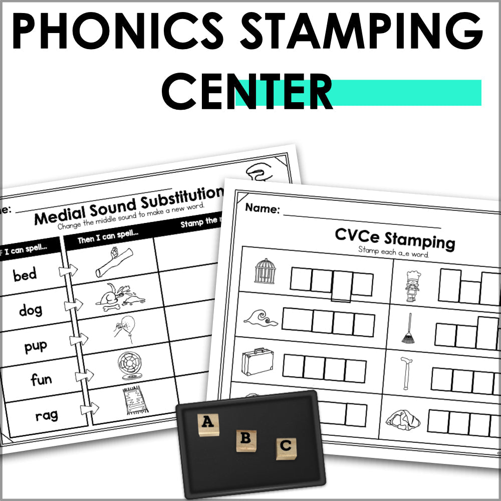 Literacy Stamping Center Bundle - Teacher Jeanell