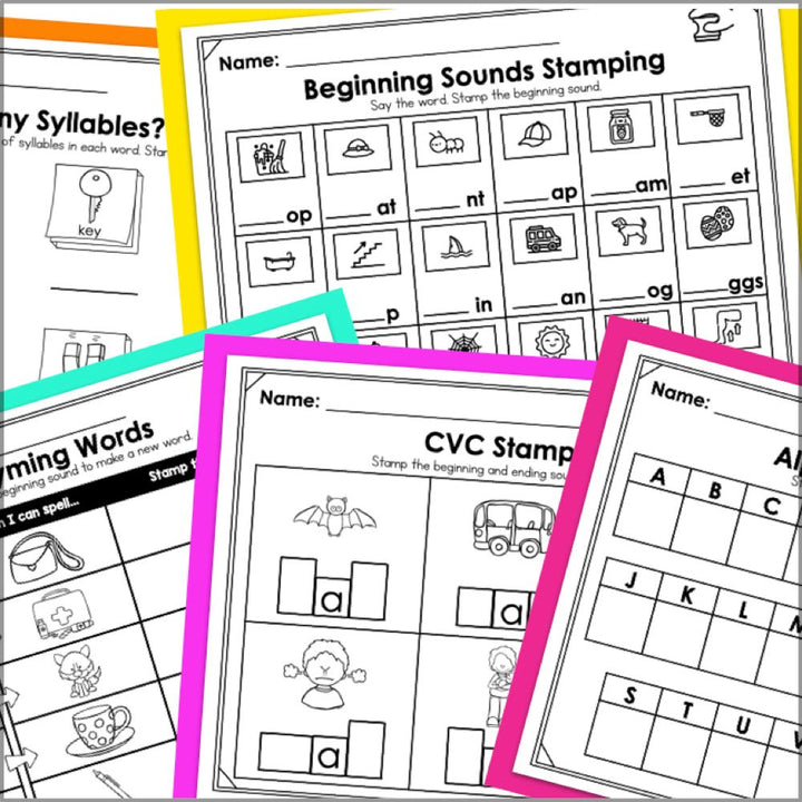 Literacy Stamping Center Bundle - Teacher Jeanell