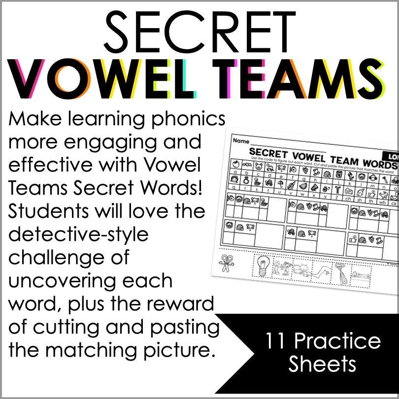 Long Vowels Secret Words | Phonemic Awareness Practice - Teacher Jeanell
