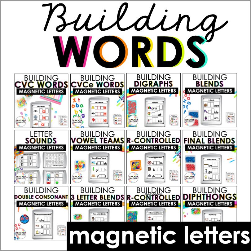 Magnetic Letter Activities Bundle for Literacy Centers - Teacher Jeanell