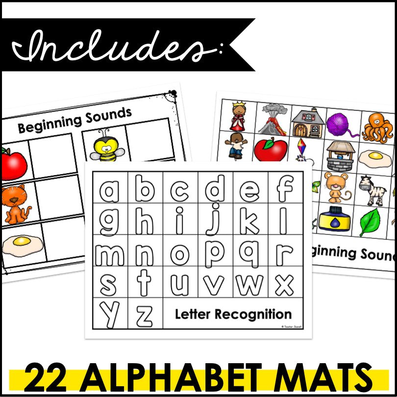 Magnetic Letter Activities Bundle for Literacy Centers - Teacher Jeanell
