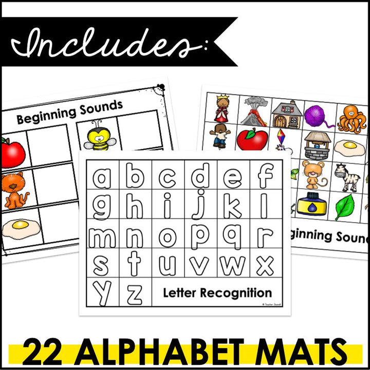 Magnetic Letter Activities Bundle for Literacy Centers - Teacher Jeanell