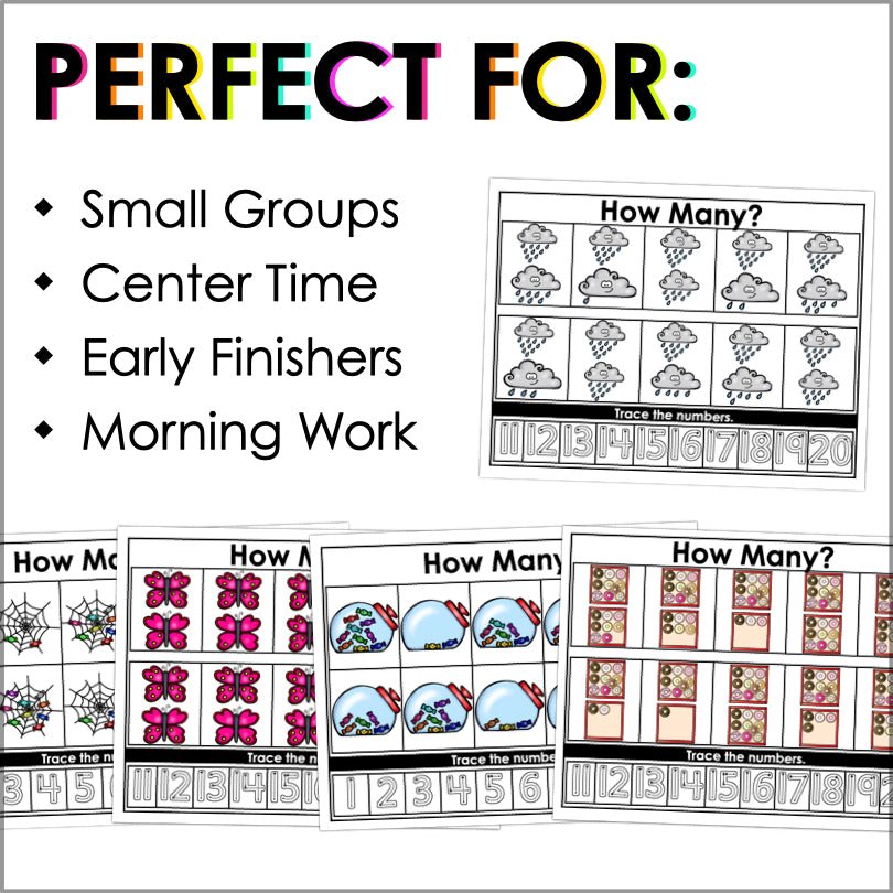 Magnetic Number Mats 1-20 | Number Sense - Teacher Jeanell