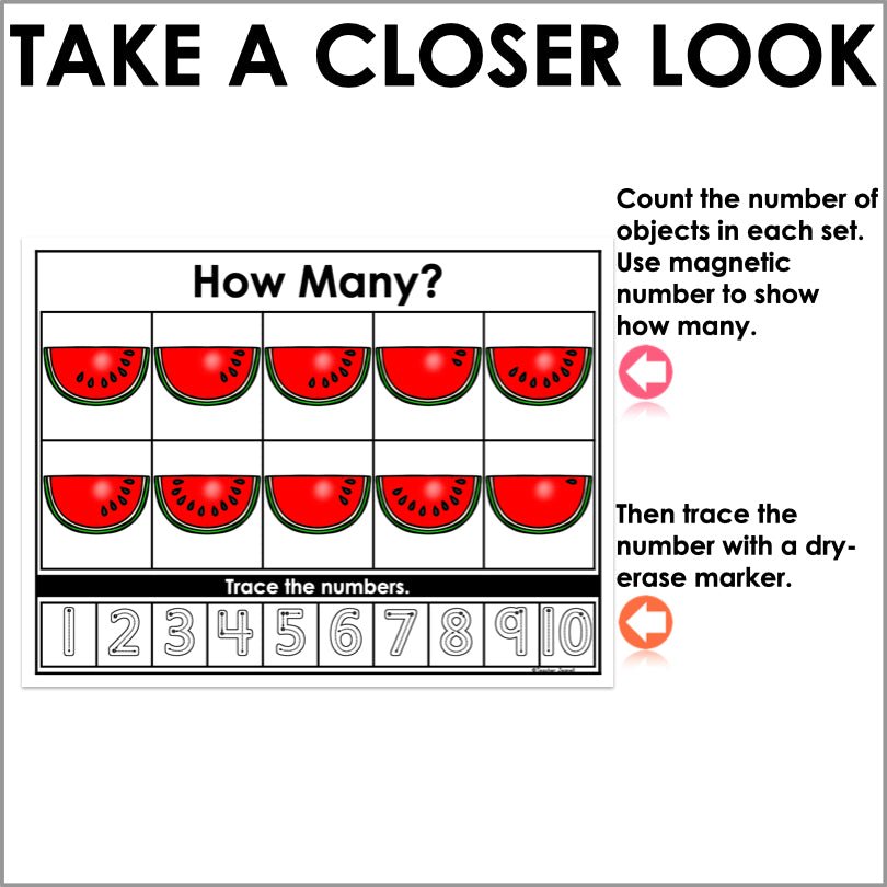 Magnetic Number Mats 1-20 | Number Sense - Teacher Jeanell