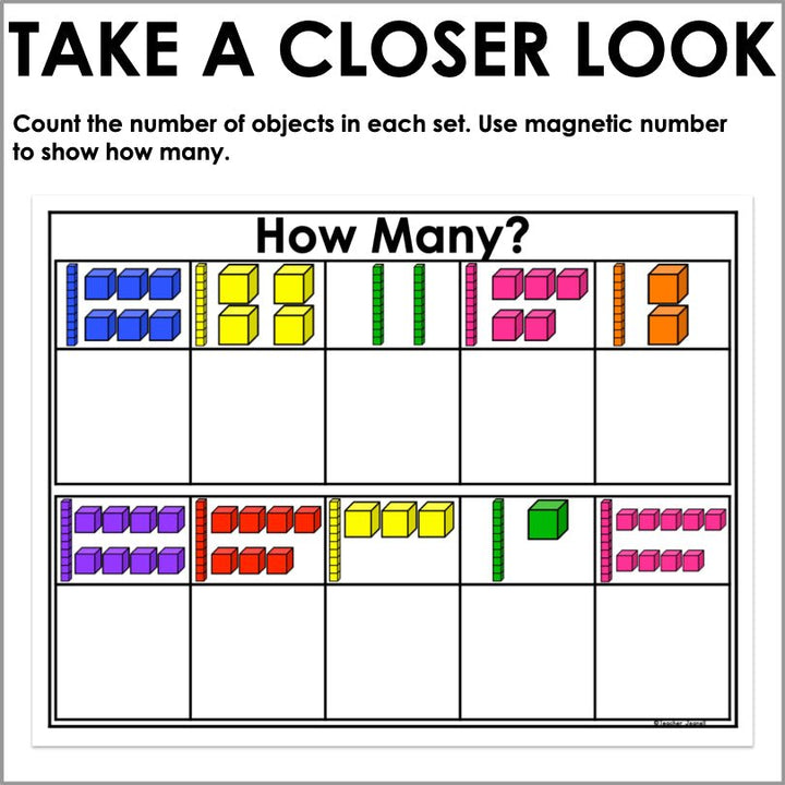 Magnetic Number Sense Mats 1-20 | Counting & Cardinality - Teacher Jeanell