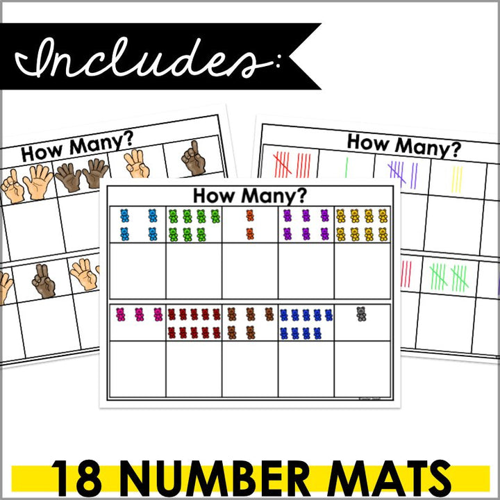 Magnetic Number Sense Mats 1-20 | Counting & Cardinality - Teacher Jeanell