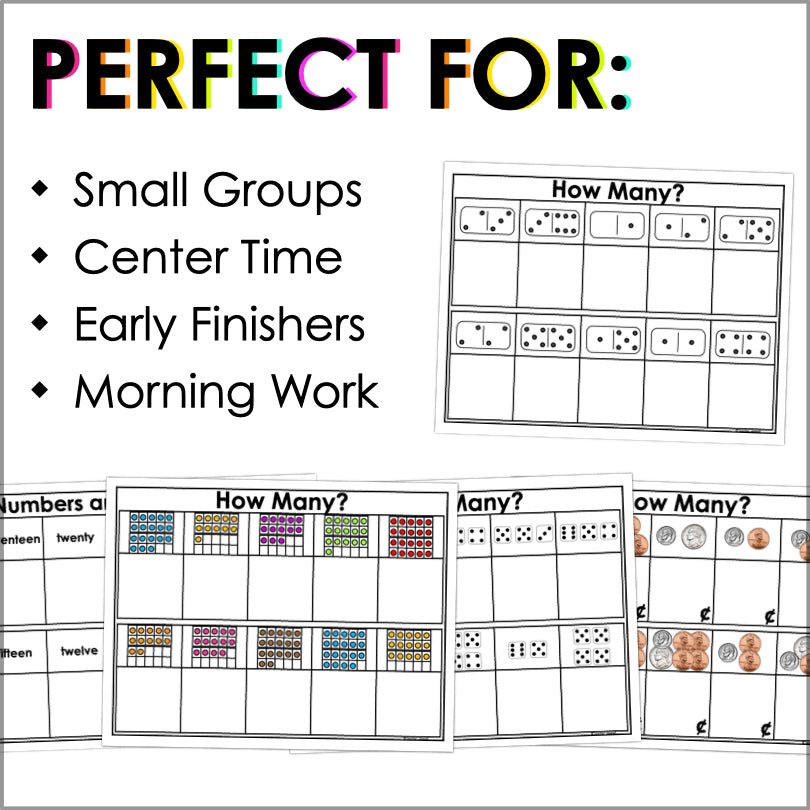 Magnetic Number Sense Mats 1-20 | Counting & Cardinality - Teacher Jeanell