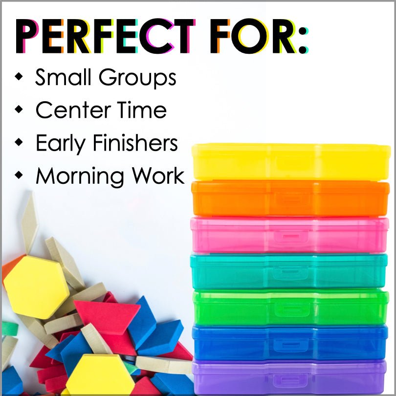 Pattern Block Task Cards Seasons - Teacher Jeanell