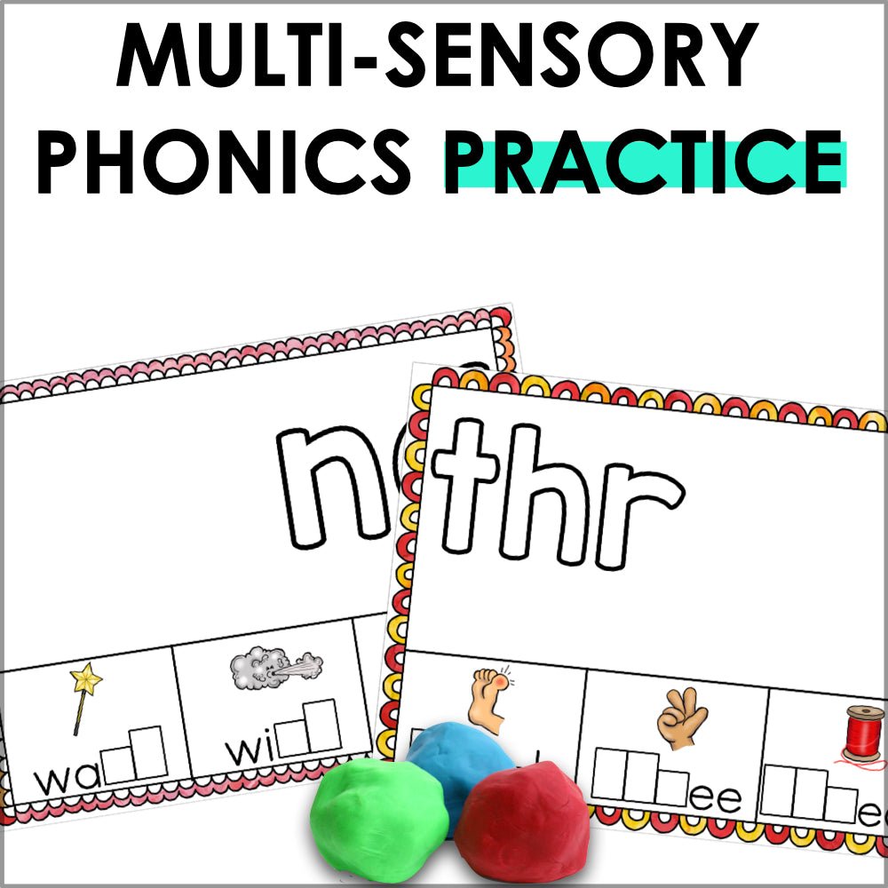 Phonics Playdough Mats Bundle 1 - Teacher Jeanell