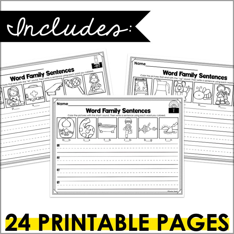 Phonics Writing CVC Words | CVC Word Families - Teacher Jeanell