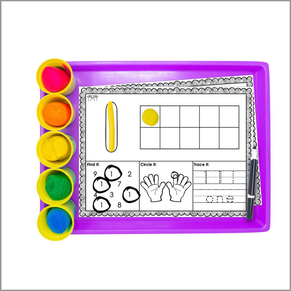Playdough Mats Number Sense 0-20 - Teacher Jeanell