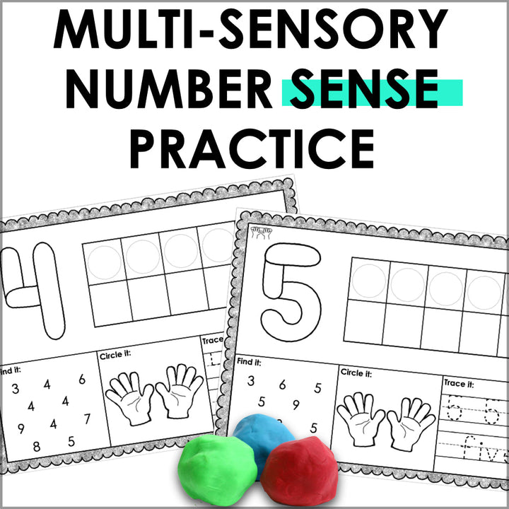 Playdough Mats Number Sense 0-20 - Teacher Jeanell
