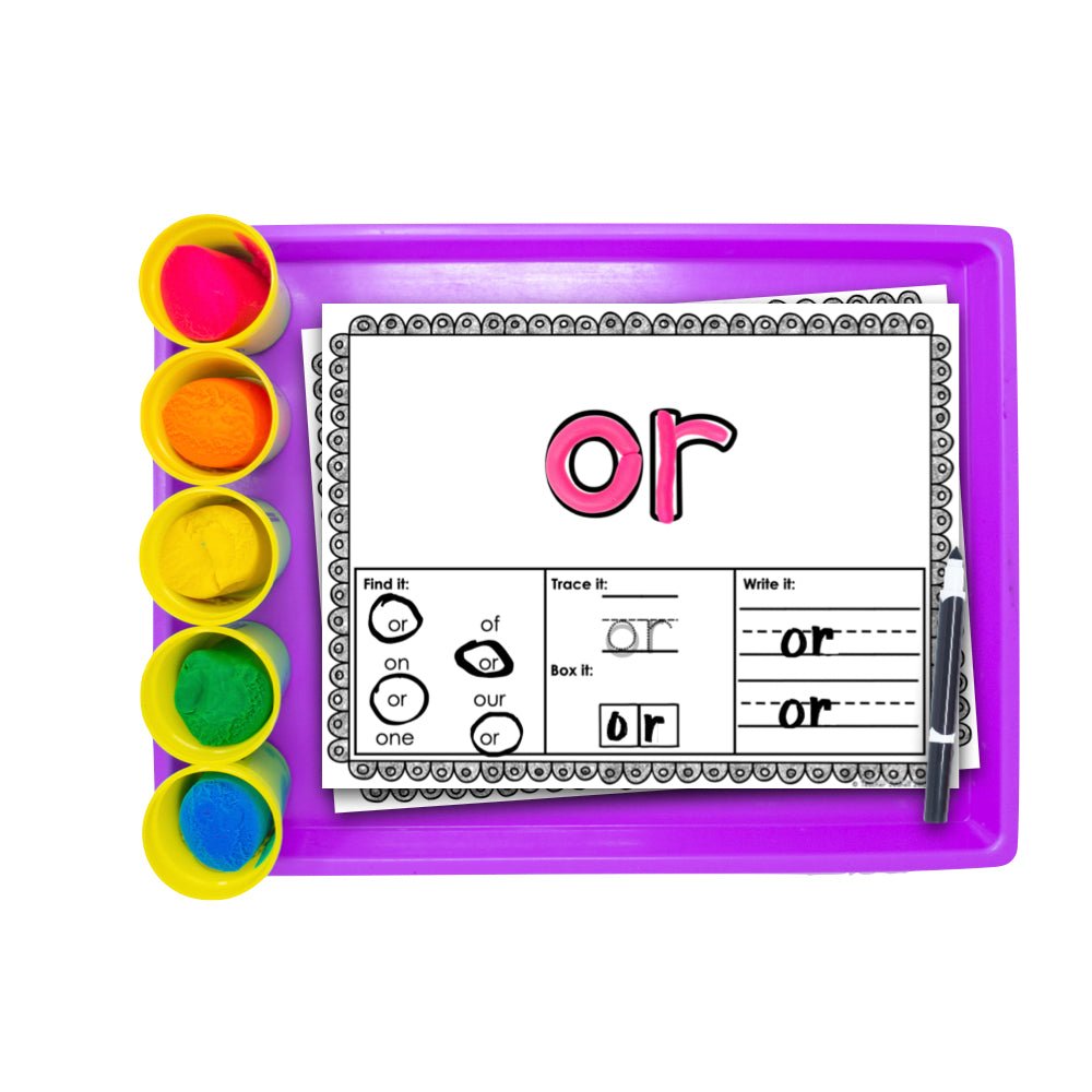Playdough Mats Second Grade Sight Words - Teacher Jeanell