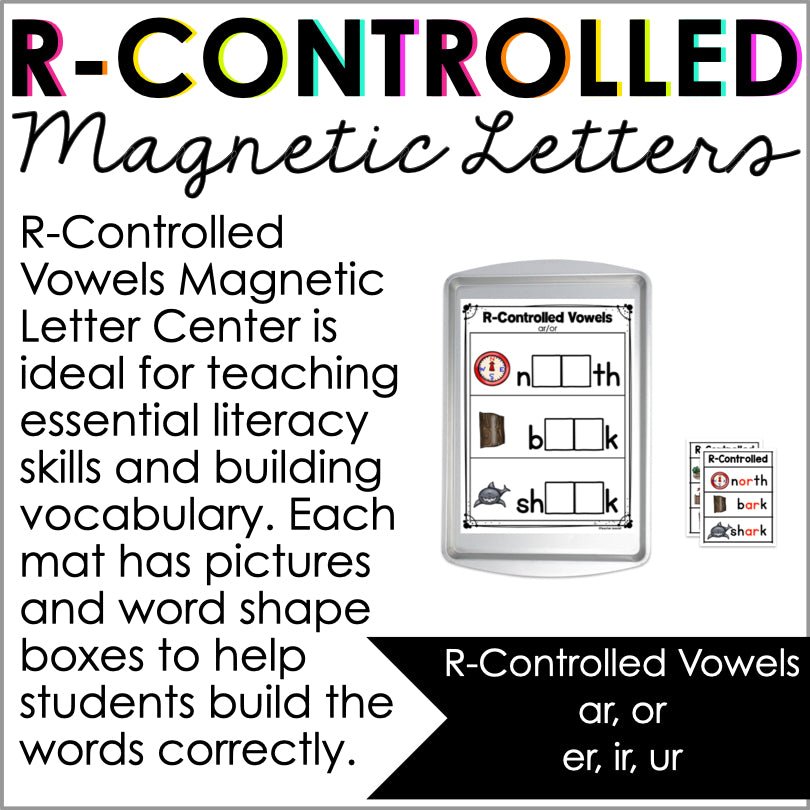 R-Controlled Vowels Magnetic Letter Activities | Literacy Center - Teacher Jeanell