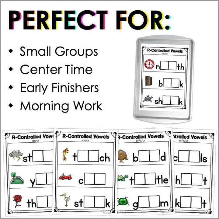 R-Controlled Vowels Magnetic Letter Activities | Literacy Center - Teacher Jeanell