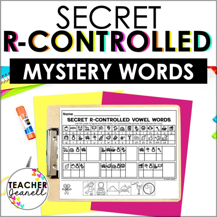 R-Controlled Vowels Secret Words | Phonemic Awareness Activity - Teacher Jeanell