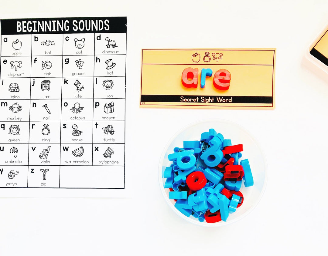Secret Sight Words Task Cards | HMH Into Reading Kindergarten Modules 1-9 - Teacher Jeanell