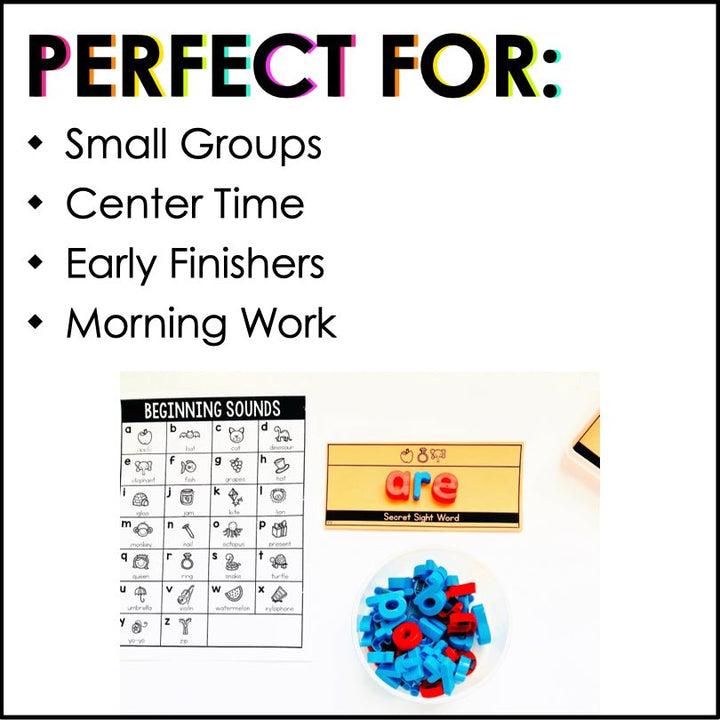 Secret Sight Words Task Cards | HMH Into Reading Kindergarten Modules 1-9 - Teacher Jeanell