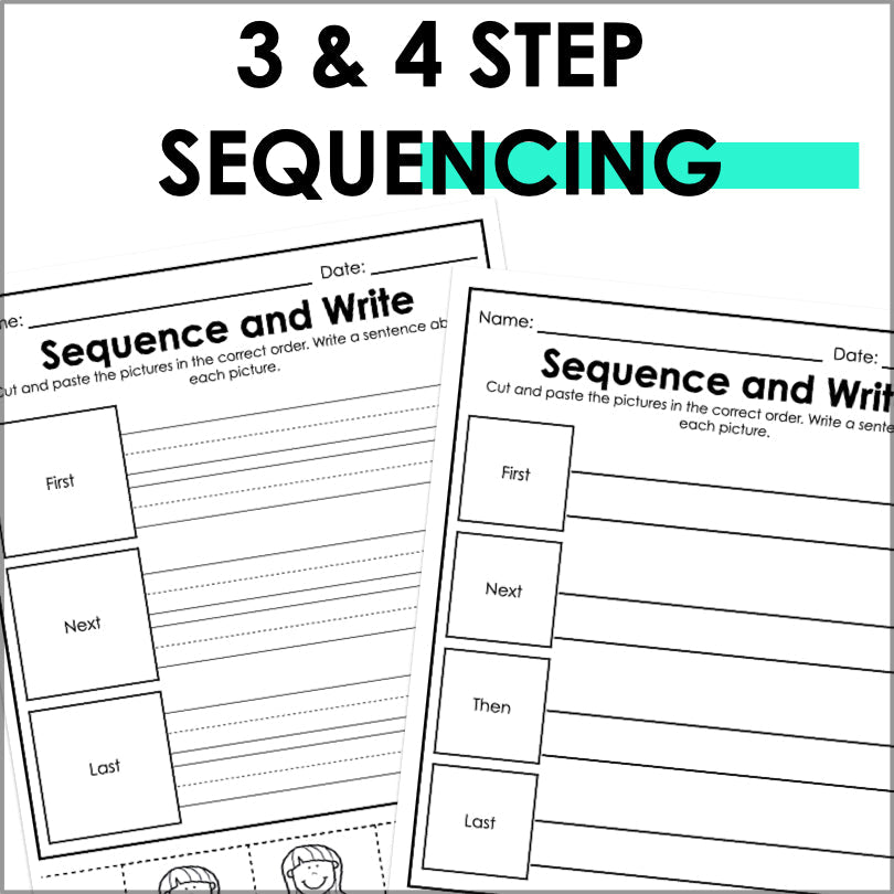 Sequencing Worksheets - Sequence of Events - Teacher Jeanell