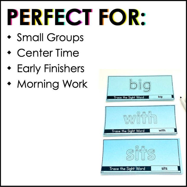 Sight Word Tracing Cards | HMH Into Reading Kindergarten Modules 1-9 Supplement - Teacher Jeanell