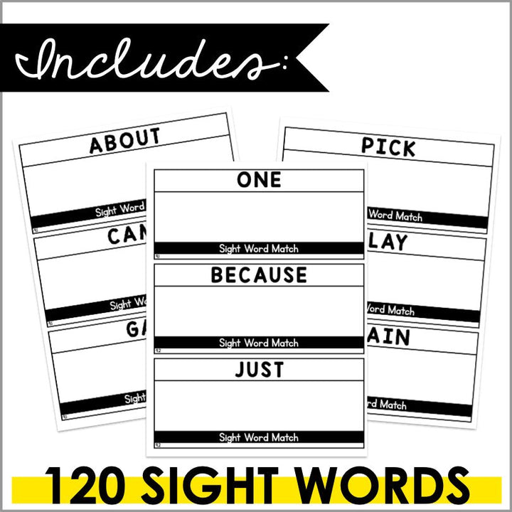 Sight Words Magnetic Letters Task Cards | HMH Into Reading Kindergarten Modules 1-9 Supplement - Teacher Jeanell