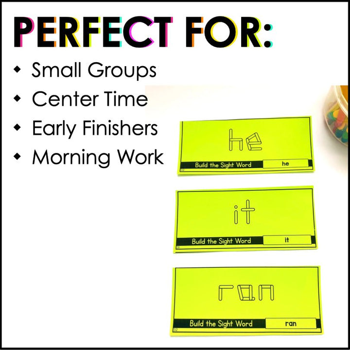 Sight Words Popsicle Sticks Task Cards | HMH Into Reading Kindergarten Modules 1-9 Supplement - Teacher Jeanell