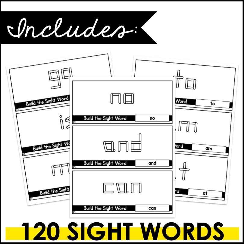 Sight Words Popsicle Sticks Task Cards | HMH Into Reading Kindergarten Modules 1-9 Supplement - Teacher Jeanell