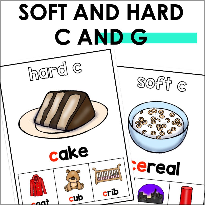 Soft and Hard C and G Posters | Phonics Posters - Teacher Jeanell