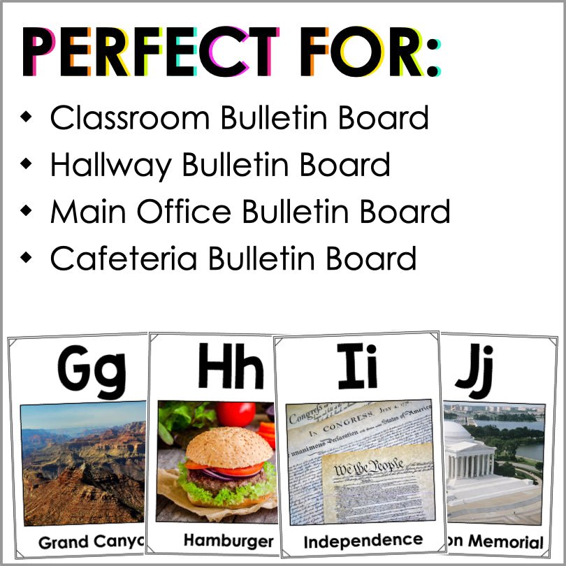 United States Alphabet Posters - Teacher Jeanell