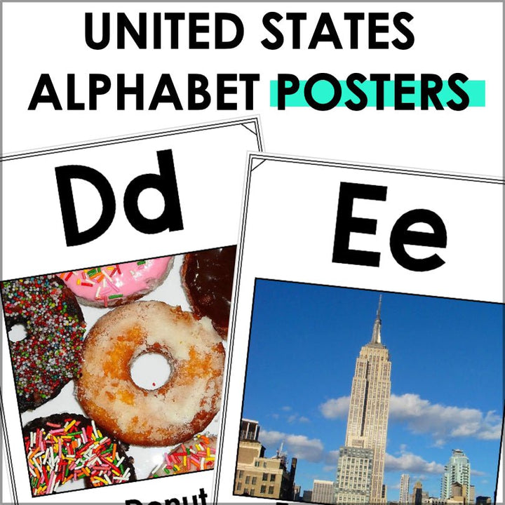United States Alphabet Posters - Teacher Jeanell