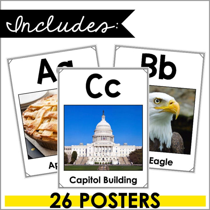 United States Alphabet Posters - Teacher Jeanell