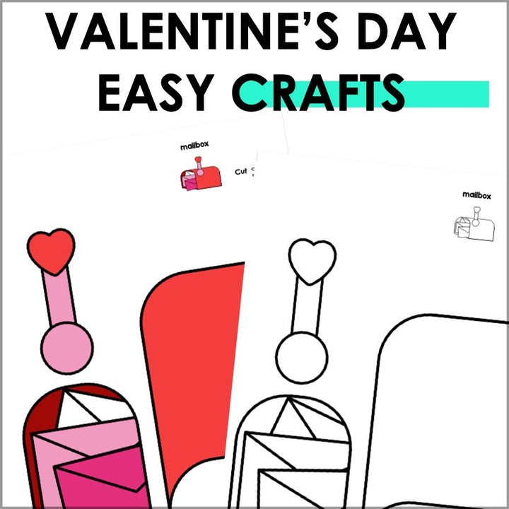 Valentine’s Day Crafts for Kids - Valentine's Day Cut and Paste Printable Crafts - Teacher Jeanell