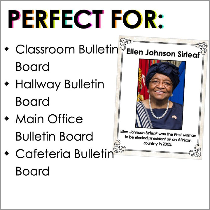 Women's History Month Bulletin Board Posters - Teacher Jeanell