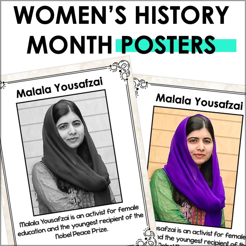 Women's History Month Posters Set 3 - Teacher Jeanell