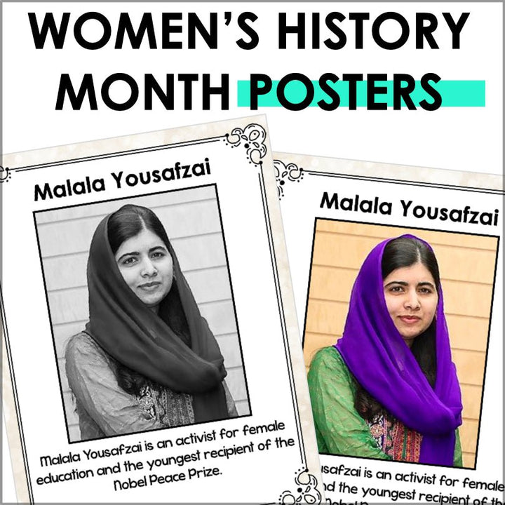 Women's History Month Posters Set 3 - Teacher Jeanell