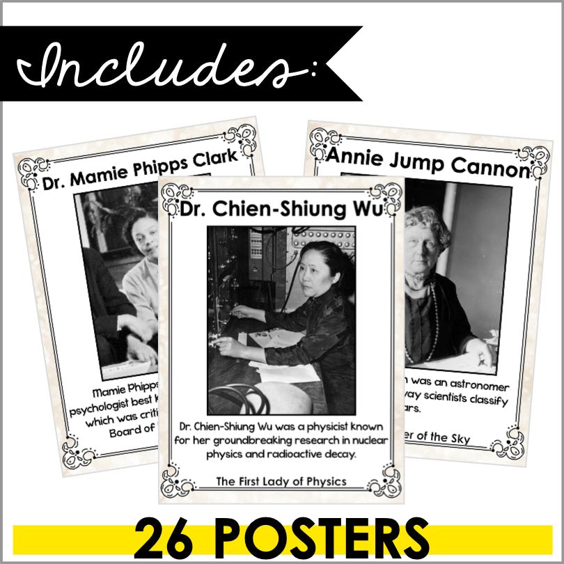 Women's History Month Posters Set 3 - Teacher Jeanell