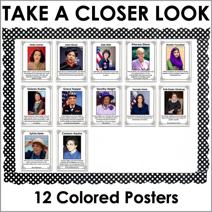 Women's History Month Posters Set 3 - Teacher Jeanell
