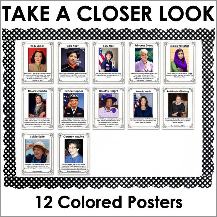 Women's History Month Posters Set 3 - Teacher Jeanell