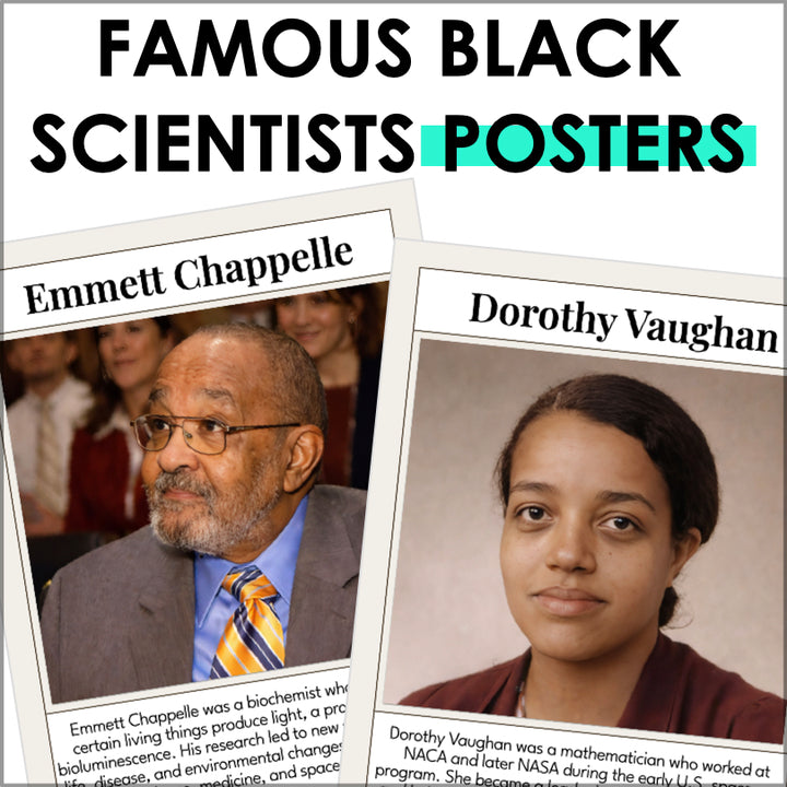 Famous Black Scientists Posters | Inspire Innovation and Learning