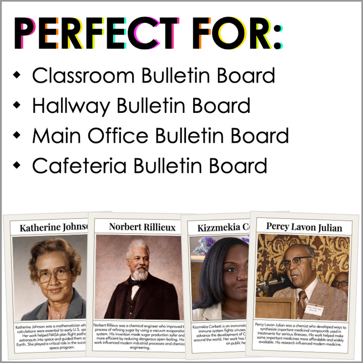 Famous Black Scientists Posters | Inspire Innovation and Learning